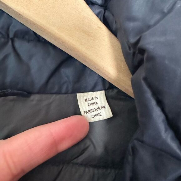 SAVE THE DUCK Men’s Navy Quilted Ultra Light Zip Hooded Jacket - Picture 7 of 11